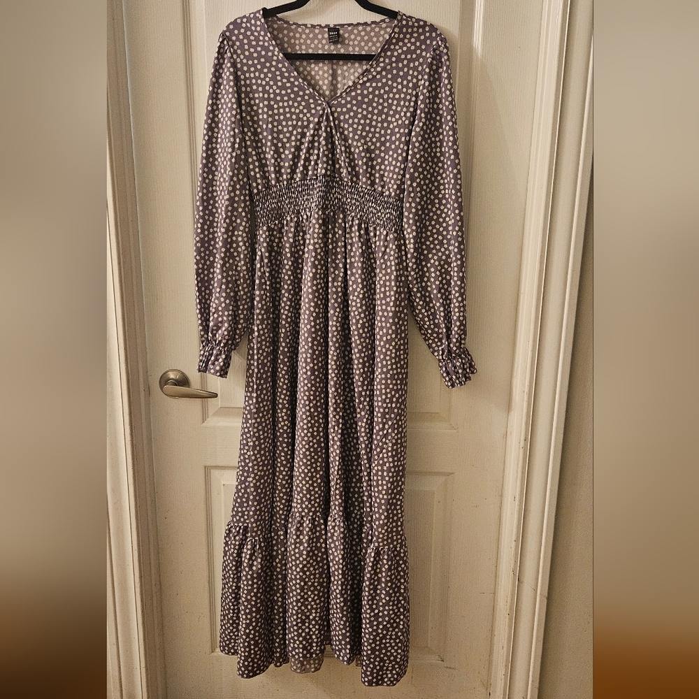 Skue Purple Polka Dot Maxi Dress - Picture 3 of 7